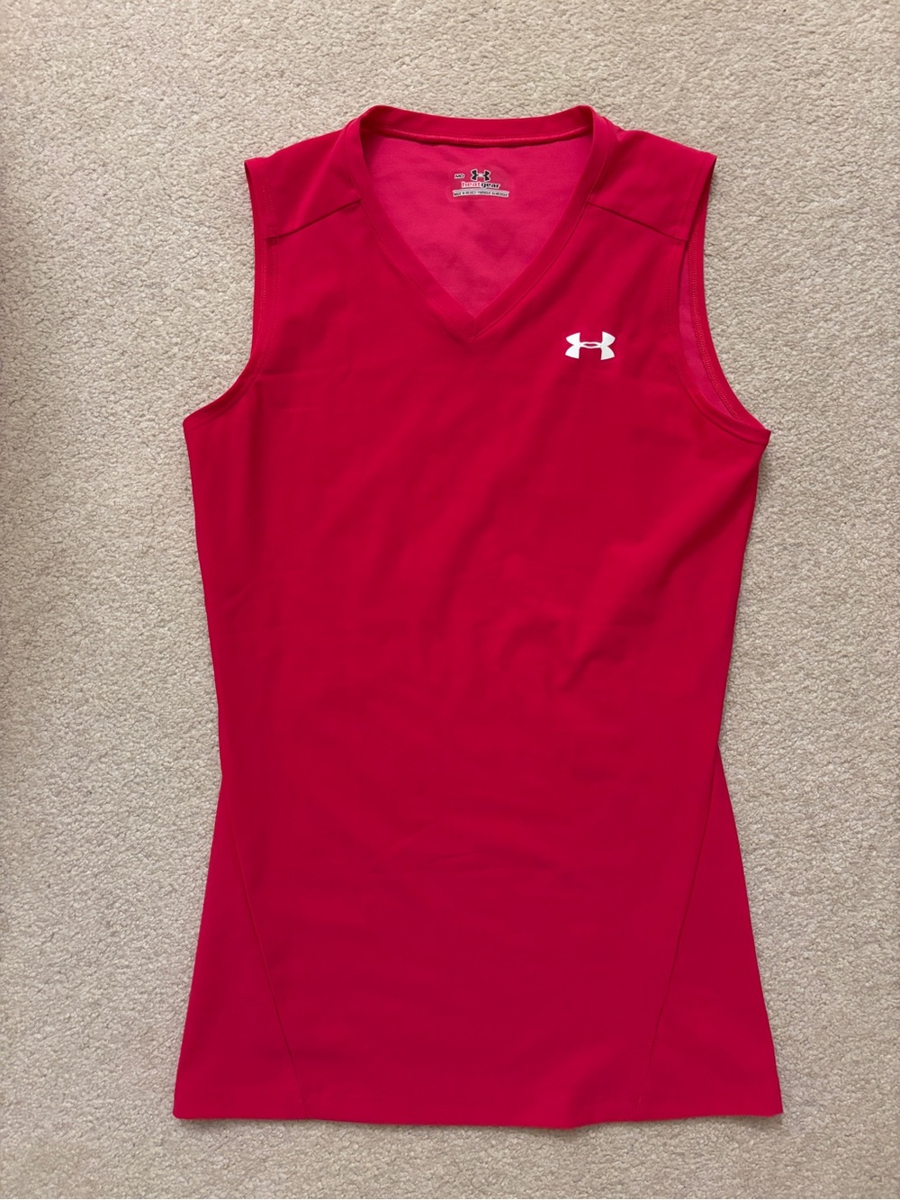 NWOT Under armour hot pink compression tank top